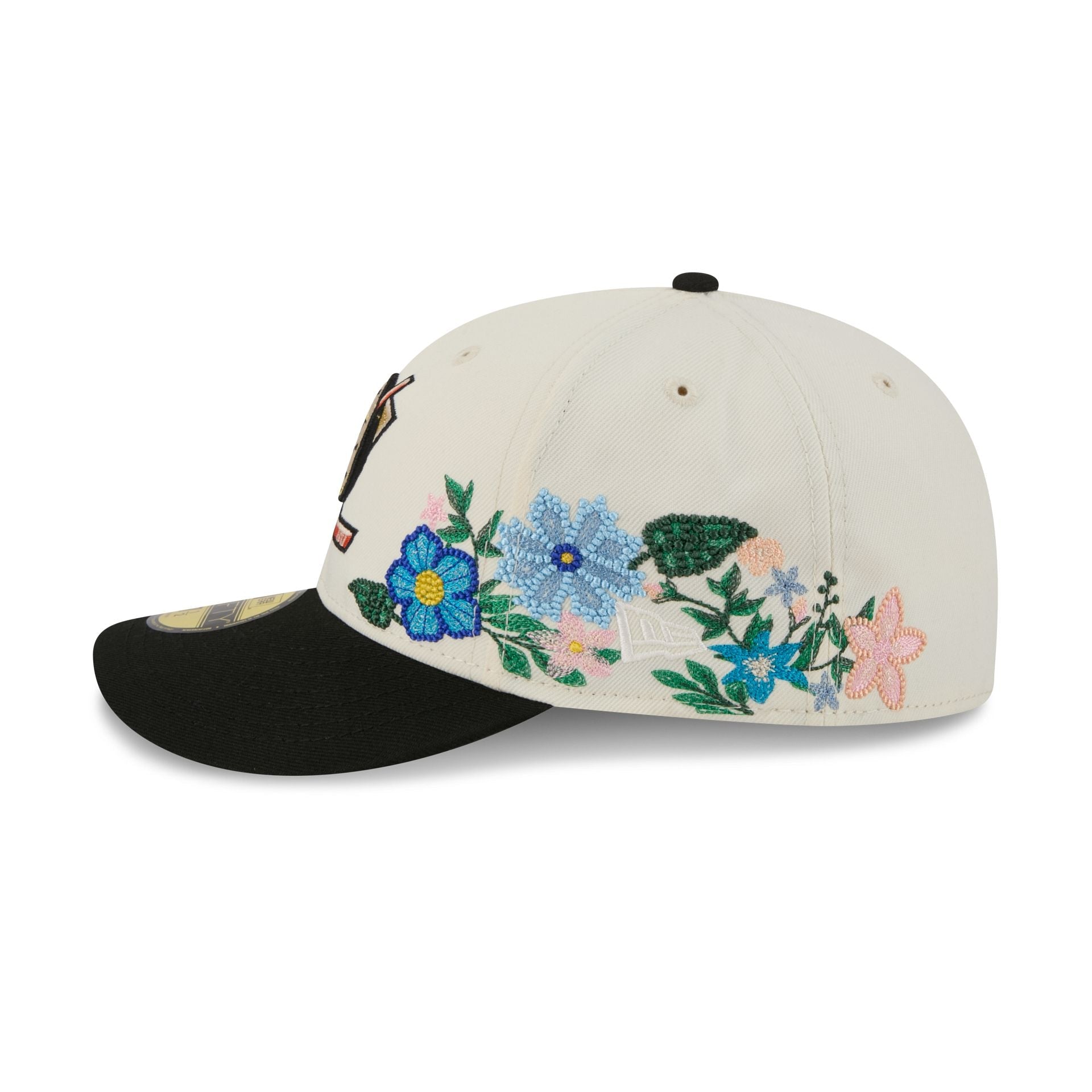 Anaheim Ducks Tonal Florals White 59FIFTY Fitted Hat