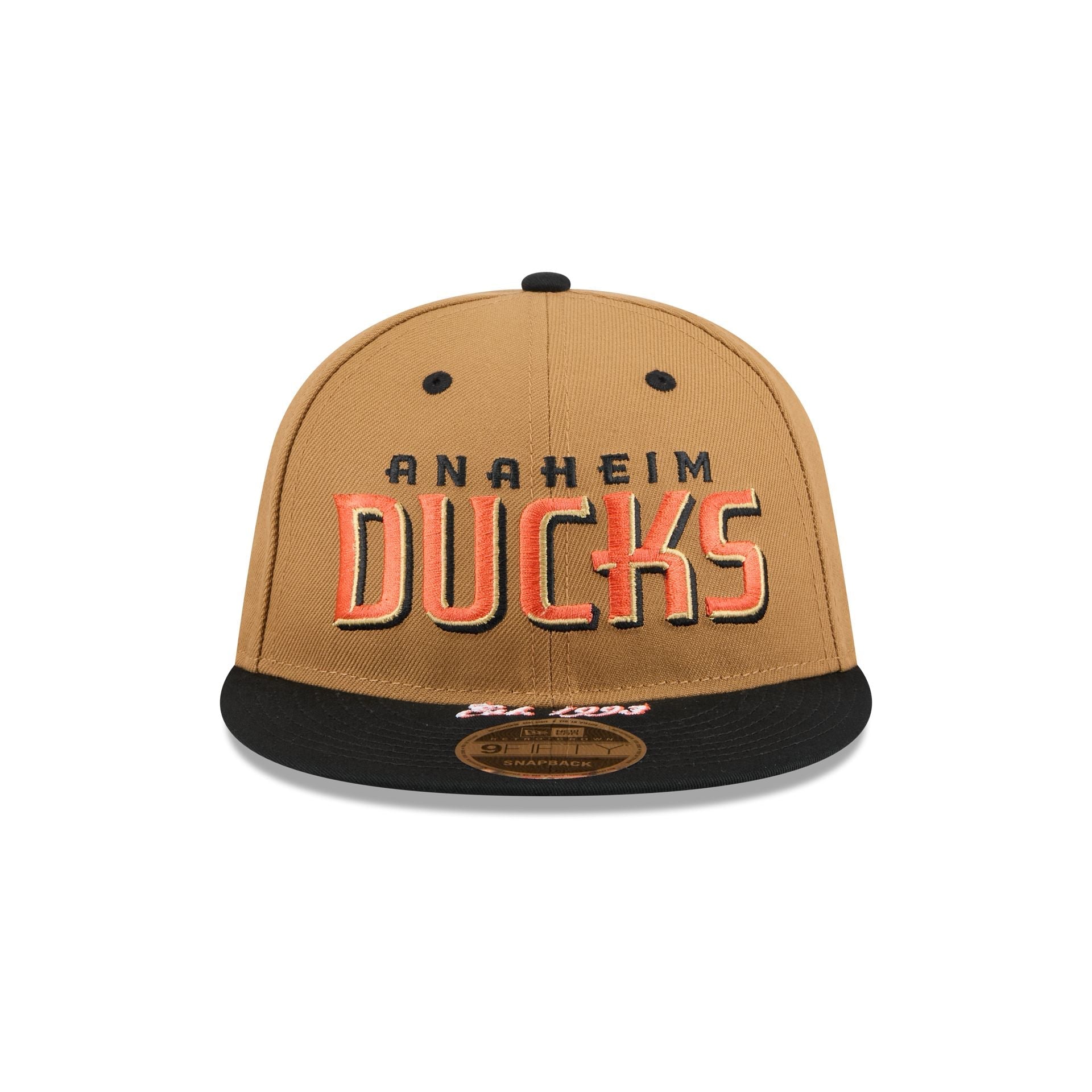 Anaheim Ducks Wheat Retro Crown 9FIFTY Snapback Hat